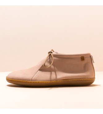 EL NATURALISTA para mujer. Zapatillas de piel Nobuck-W Pale El Viajero