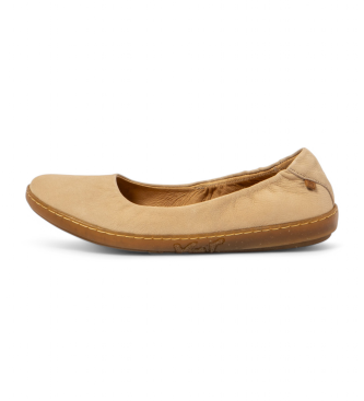 El Naturalista para mujer. 253003ZZ0005_020 Bailarinas de piel N5300 Coral beige (37), Plano, Ninguno, Casual