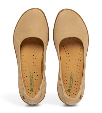 El Naturalista para mujer. 253003ZZ0005_020 Bailarinas de piel N5300 Coral beige 3