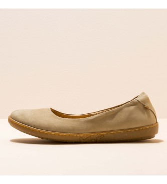 EL NATURALISTA para mujer. Bailarinas de piel Pleasant Liquen Coral be