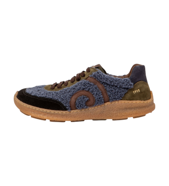 El Naturalista para mujer. 25435B150005_0B0 Zapatillas N5435B Oroel azul (37), Tela, Plano, Cordones, Casual