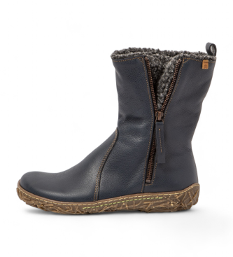 El Naturalista para mujer. 2545411NF005_0B0 Botines de piel N5454 marino (36), Plano, Cremallera, Casual