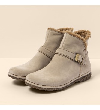 El Naturalista para mujer. 2547311ZZ005_020 Botines de piel N5473 Silk Suede Cream/Angkor 2