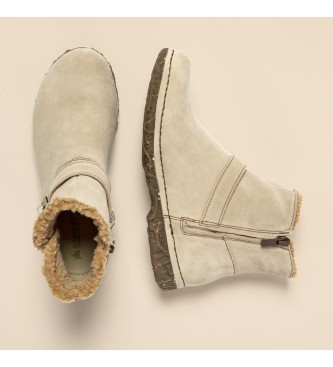 El Naturalista para mujer. 2547311ZZ005_020 Botines de piel N5473 Silk Suede Cream/Angkor 4