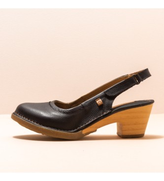 EL NATURALISTA para mujer. Sandalias de piel Natural Grain Black Sylva