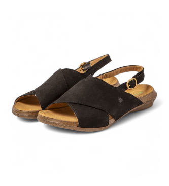 El Naturalista para mujer. 255581101005_001 Sandalias de piel N5558 Wakataua negro 2