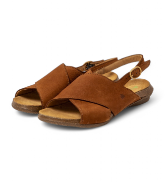 El Naturalista para mujer. 255581123005_023 Sandalias de piel N5558 Wakataua marrón 2