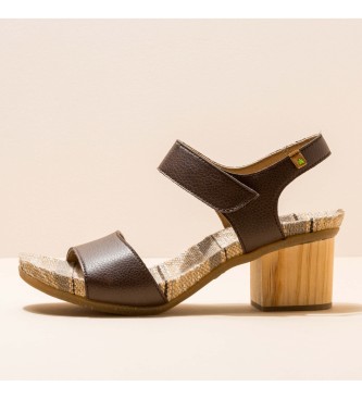 EL NATURALISTA para mujer. Sandalias de piel Path Brown Deba marrÃ³n -