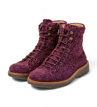 El Naturalista para mujer. 25572PER0005_008 Botines de piel N5572P Volcano rosa 2