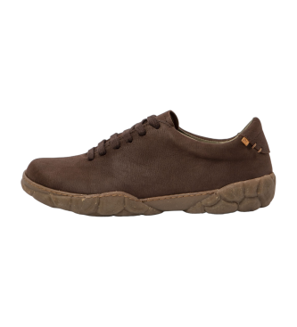 El Naturalista para hombre. 256161112005_012 Zapatos de piel N5616 marrón (44), Plano, Cordones, Casual