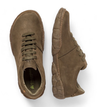 El Naturalista para hombre. 2561611FE005_0G3 Zapatillas de piel N5616 verde 3