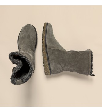 El Naturalista para mujer. 256331R30005_039 Botas de piel N5633 Silk Suede gris 4