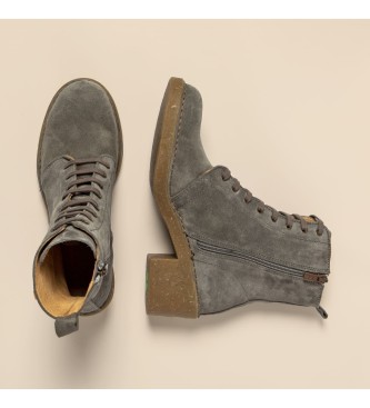 El Naturalista para mujer. 2566012R3005_039 Botines de piel gris -altura tacón: 5,5cm- 4