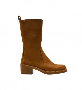El Naturalistavoor vrouwen. 2566211ND005_023 Lederen laarzen N5662 bruin - Hakhoogte 5.5cm (37), Leer, 5 tot 8 cm, Ritssluiting, Casual, Imi