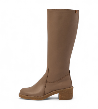 El Naturalista para mujer. 25663S3UN005_039 Botas de Piel N5663S Ticino gris (37), 3 a 5cm, Cremallera, Clásico