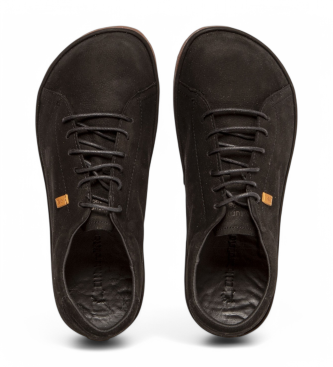 El Naturalista para mujer. 256711101005_001 Zapatos de piel N5671 Bare negro (46), Plano, Cordones, Casual