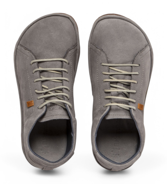 El Naturalista para mujer. 256711150005_0B0 Zapatos de piel N5671 Bare azul grisáceo (46), Plano, Cordones, Casual