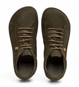 El Naturalista para mujer. 256711122005_0G3 Zapatos de piel N5671 Bare verde (44), Plano, Cordones, Casual