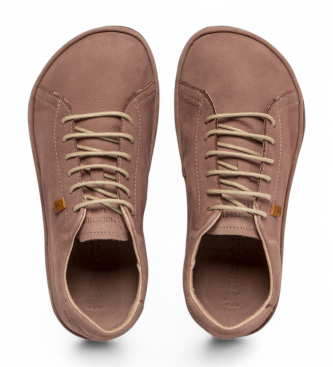 El Naturalista para mujer. 256711180005_008 Zapatos de piel N5671 Bare rojo teja (36), Plano, Cordones, Casual