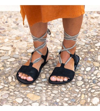 El Naturalista para mujer. 256851101005_001 Sandalias de piel N5685 Satya negro 2