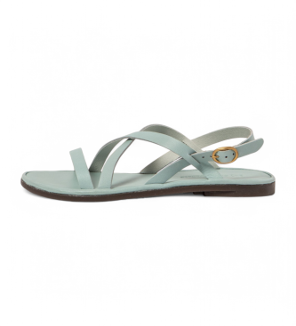 El Naturalista para mujer. 2569411B0005_0B0 Sandalias de piel N5694 Tulip azul (39), Plano, Hebilla, Casual