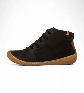El Naturalista unisex. 257461101005_001 Botines de piel N5746 negro (42), Plano, Cremallera, Casual