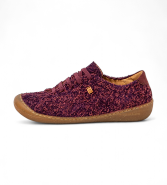 El Naturalista unisex. 25770P1ER005_008 Zapatos de piel Wulf rosa (41), Plano, Cordones, Casual