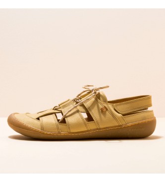 EL NATURALISTA. Sandalias de piel Pleasant Sunlight Pawikan amarillo