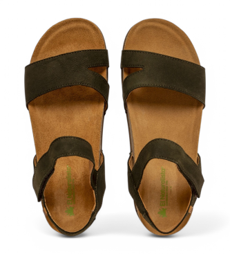 El Naturalista unisex. 257901222005_0G3 Sandalias de piel N5790 Balance verde 3