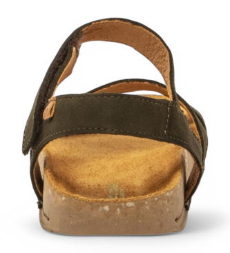 El Naturalista unisex. 257901222005_0G3 Sandalias de piel N5790 Balance verde 4