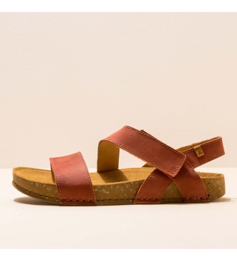 EL NATURALISTA. Sandalias de piel Pleasant Caldera Balance naranja