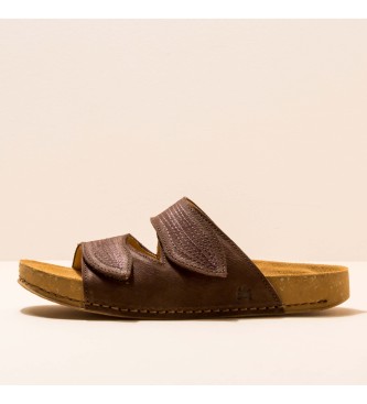 EL NATURALISTA para mujer. Sandalias de piel Pleasant Brown Balance ma