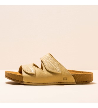 EL NATURALISTA para mujer. Sandalias de piel Pleasant amarillo