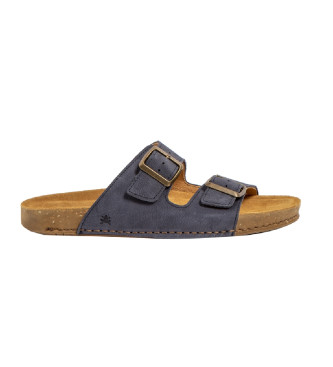 Unisex. 2579411NF005_0B0 Sandalias de piel N5794 (36), Azul, Plano, Ninguno, Casual