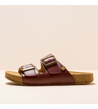 EL NATURALISTA. Sandalias de piel Path Rioja Balance granate