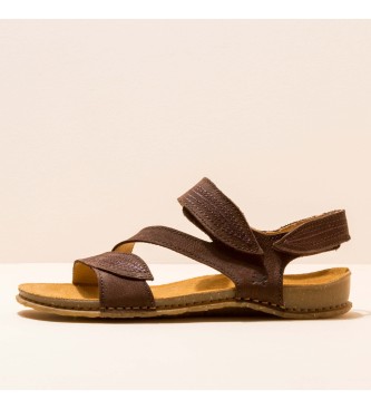 EL NATURALISTA para mujer. Sandalias de piel Pleasant Brown Panglao ma