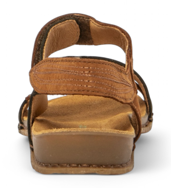 El Naturalista para mujer. 25810S2LO005_0G3 Sandalias de piel N5810S Panglao marrón, verde 4