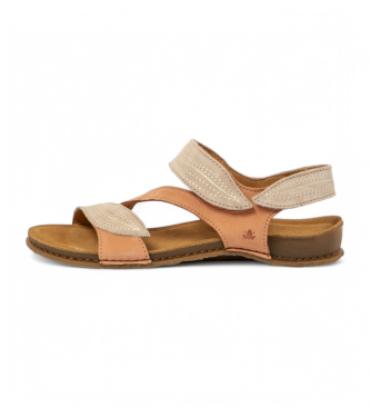El Naturalista para mujer. 25810S2DK005_0MU Sandalias de piel N5810S Panglao coral