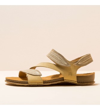EL NATURALISTA para mujer. Sandalias de piel Pleasant Sunlight-Liquen