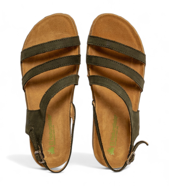 El Naturalista para mujer. 258111222005_0G3 Sandalias de piel N5811 Panglao verde 3