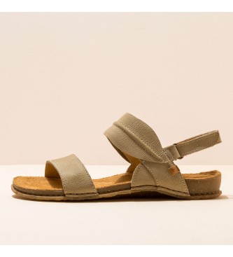 EL NATURALISTA para mujer. Sandalias de piel Panglao verde EL NATURAL