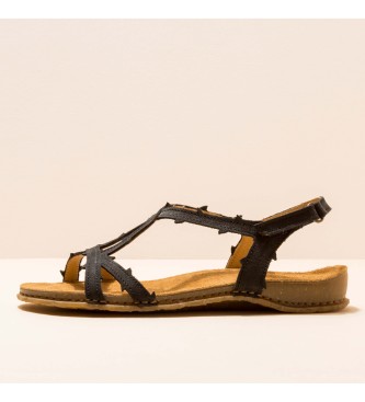 EL NATURALISTA para mujer. Sandalias de piel tiras Panglao negro