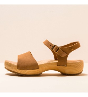 EL NATURALISTA para mujer. Sandalias de piel Skin Back Cuero Shokunin