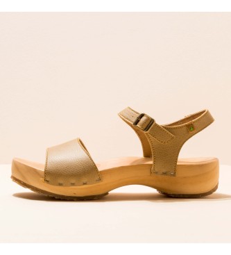 EL NATURALISTA para mujer. Sandalias de piel Path Camel Shokunin beige
