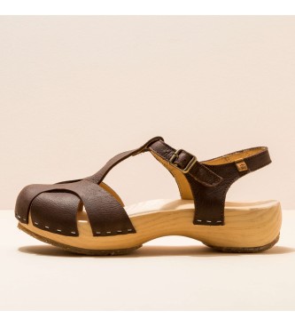 EL NATURALISTA para mujer. Sandalias de piel Pleasant Brown Shokunin m