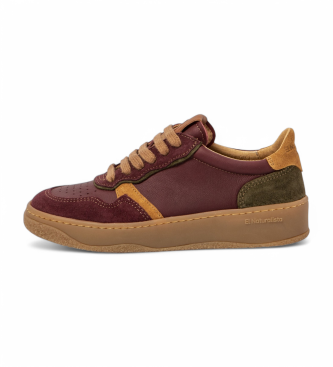 El Naturalista unisex. 2584412D9005_0MU Zapatillas de piel N5844 Geo burdeos (41), Plano, Cordones, Casual