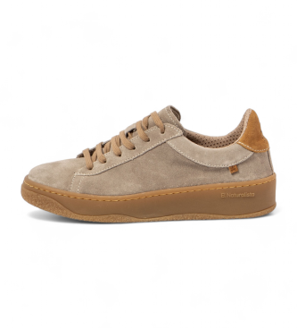 El Naturalista unisex. 258481120005_020 Zapatillas de piel N5848 beige (38), Plano, Cordones, Casual