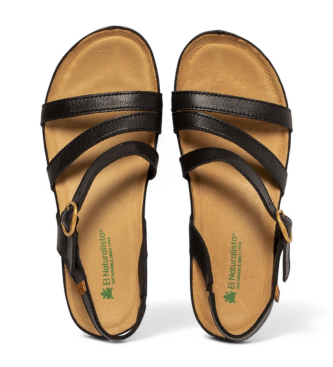 El Naturalista para mujer. 258551101005_001 Sandalias de piel N5855 Picual negro 3