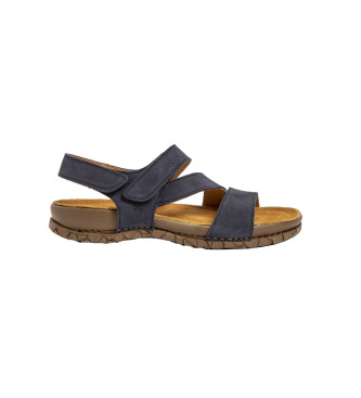 El Naturalista unisex. 2586011NF005_0B0 Läder Sandaler N5860 Tabernas marin (41), Hud, Karta, Kardborreband, Casual, Marino