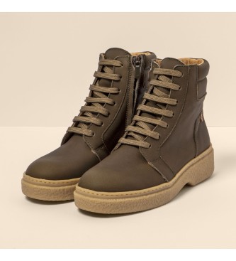 El Naturalista para mujer. 2590011FE005_0G3 Botines de Piel N5900 Arpea verde -Atura tacón 4,5cm- 2